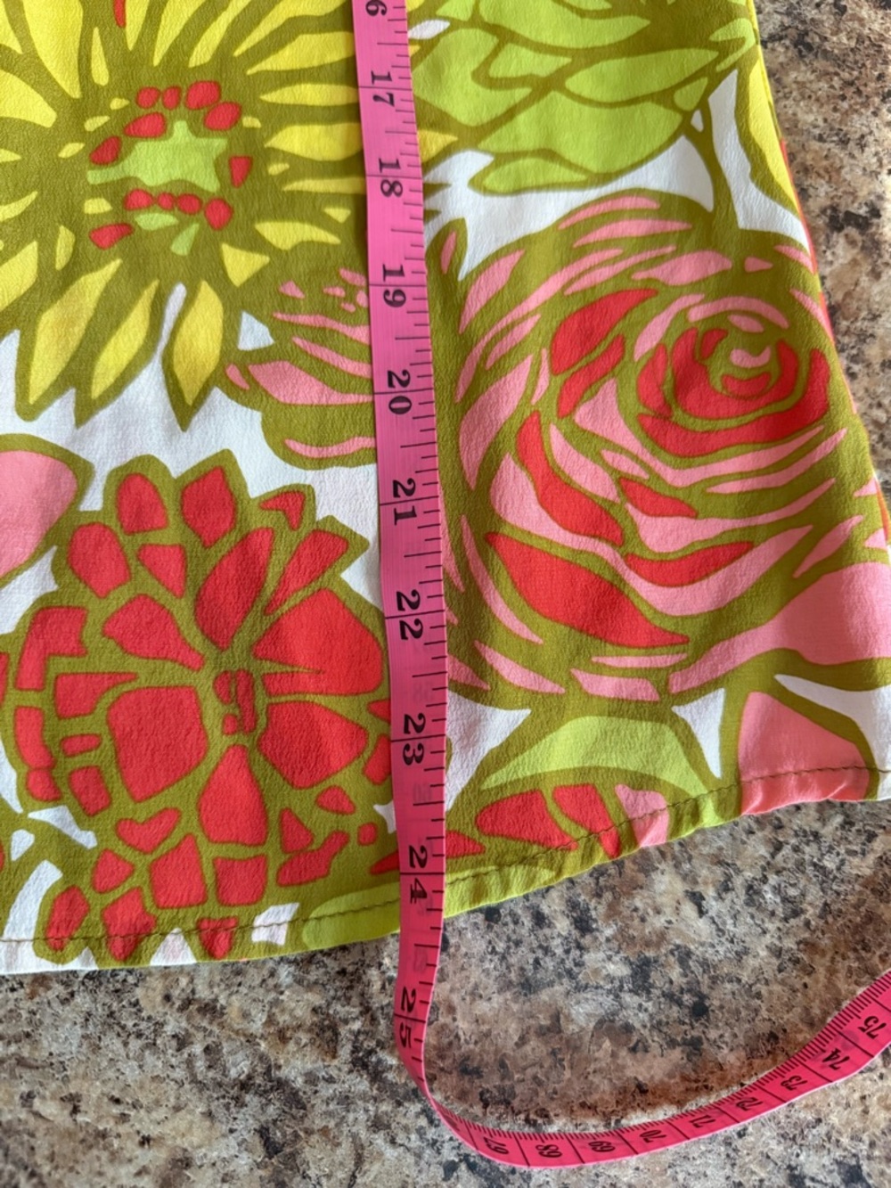 Trina Turk Retro Floral 100% Silk Halter Top - Picture 6 of 6